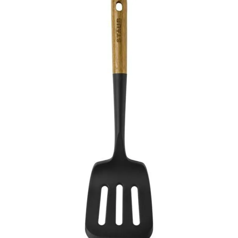 Stekespade i silikon 8,4x31 cm akasietree/svart