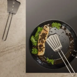 Stekespade med silikon kort stål