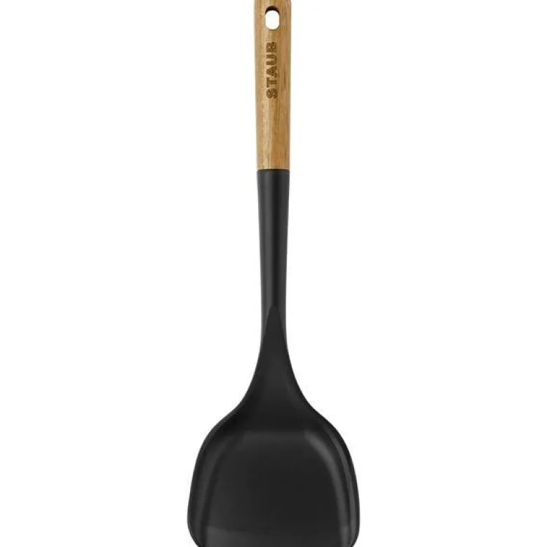 Steke-wokspade i silikon 9,2x31 cm akasietree/svart