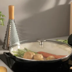 Stenfors buffetgryte med glasslokk 3L svart