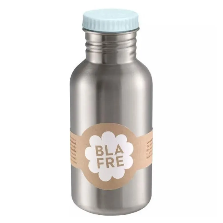 Stålflaske 500 ml lys blå
