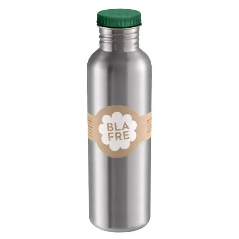 Stålflaske 750 ml mørk grønn