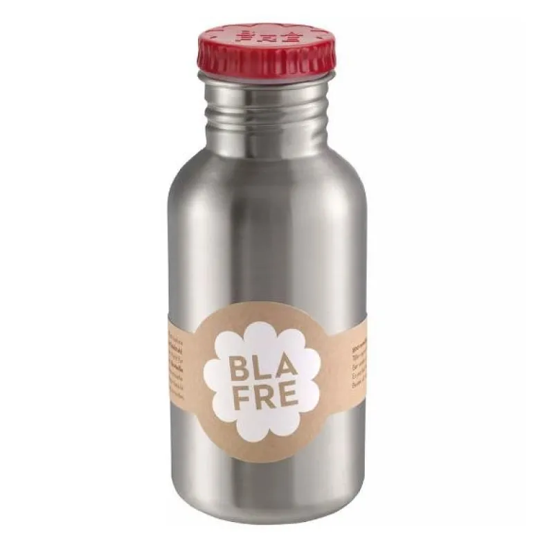 Stålflaske 500 ml rød