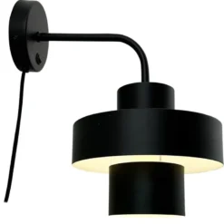 Stoke vegglampe 29 cm svart