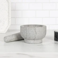 Stone morter 13 cm grå