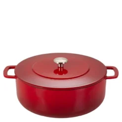 Støpejernsgryte 28 cm 5,3L cherry