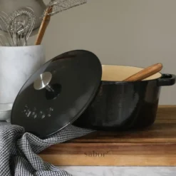Støpejernsgryte 4,4L svart