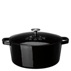 Støpejernsgryte 6,7L svart