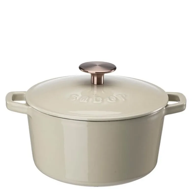 Støpejernsgryte 2L warm grey