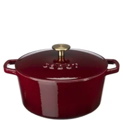 Støpejernsgryte 4,4L zinfandel/brass