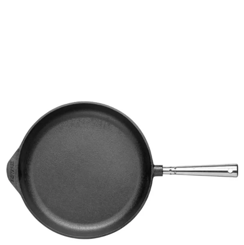 Støpejernspanne rett kant 28 cm