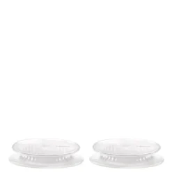 Stretch top 8,5 cm hvit 2 stk