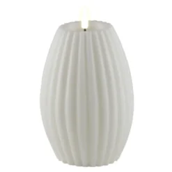 Stripe LED kubbelys 15x10cm hvit