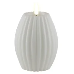 Stripe LED kubbelys 10x7,5cm hvit
