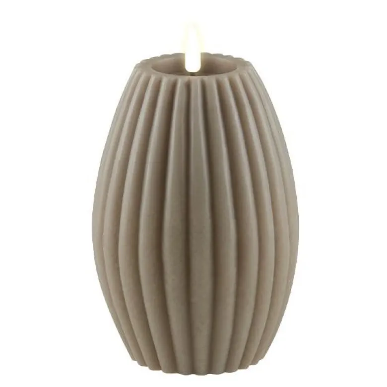 Stripe LED kubbelys 15x10cm sand