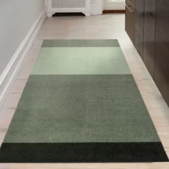 Stripes horisontal gulvmatte 200x90 cm green