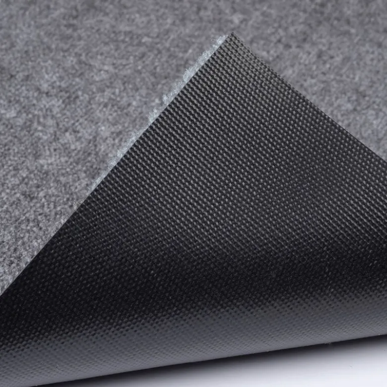 Stripes horisontal gulvmatte 130x90 cm dijon/grey