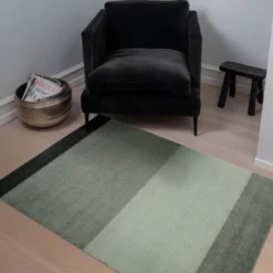 Stripes horisontal gulvmatte 120x67 cm green