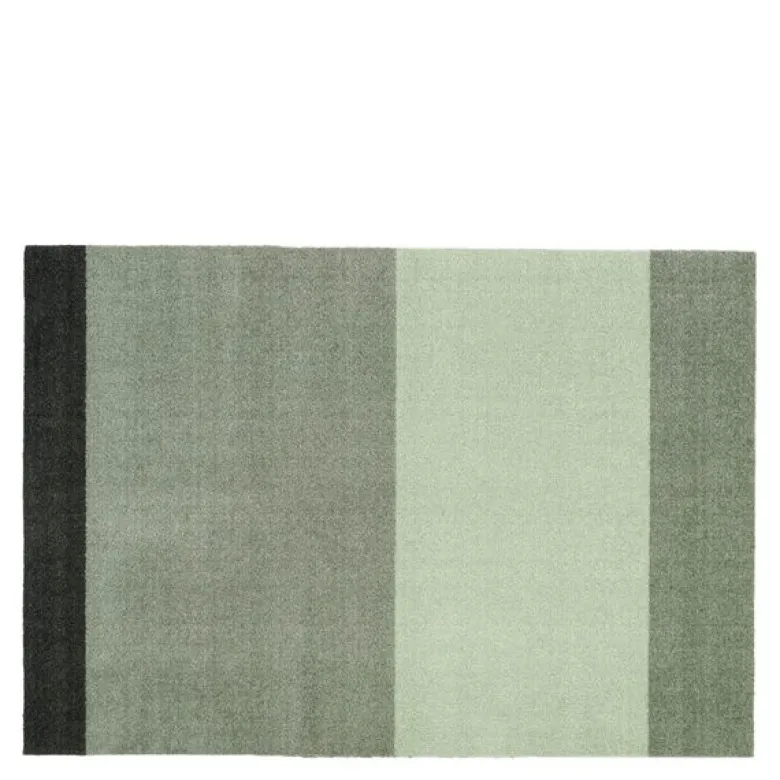Stripes horisontal gulvmatte 130x90 cm green