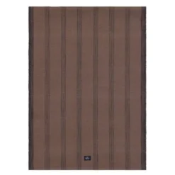 Stripete løpere i bomull 150x50 cm brun/svart