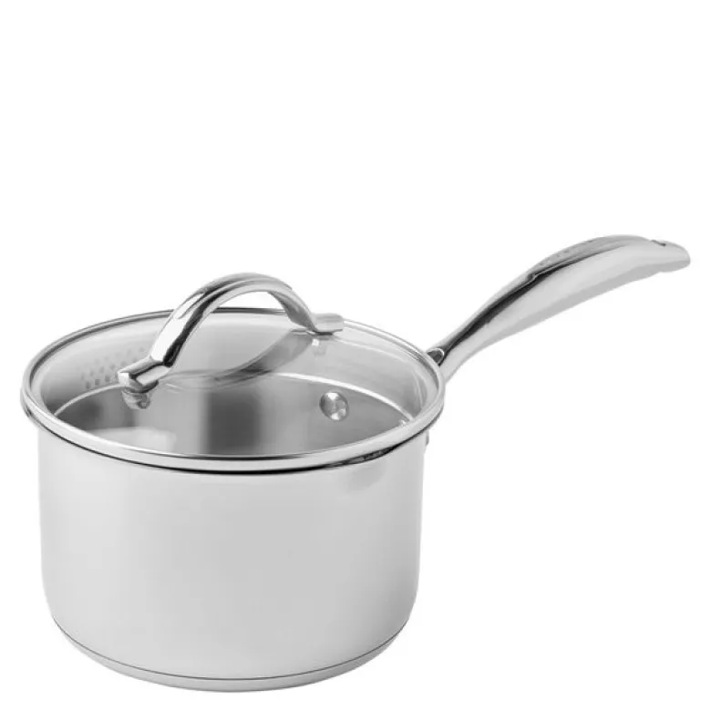 STS kasserolle med lokk 1,8L rustfri