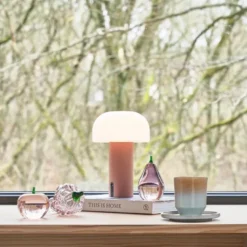 Styles LED lampe 15x22,5 cm rosa