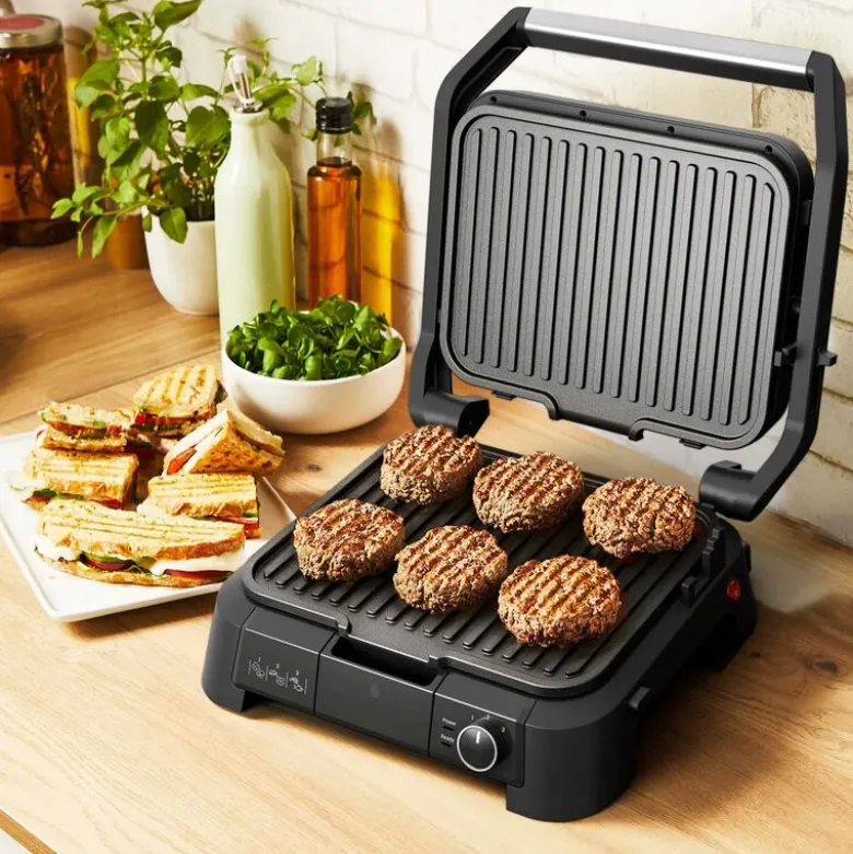 SuperGrill grill 3-i-1 2000 W rustfritt stål