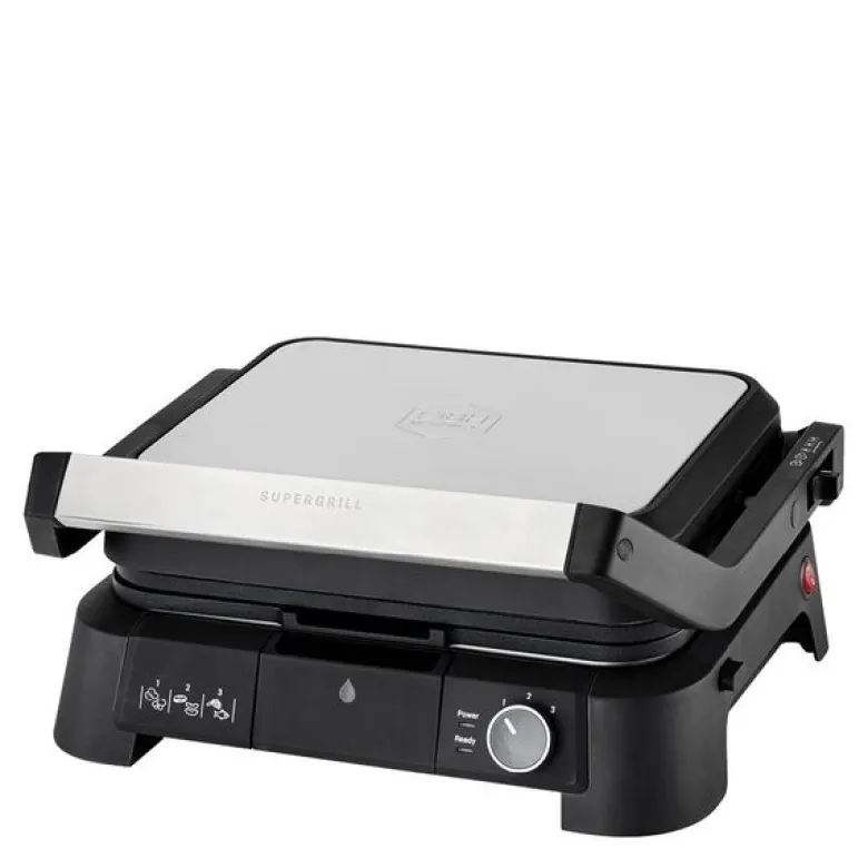 SuperGrill grill 3-i-1 2000 W rustfritt stål