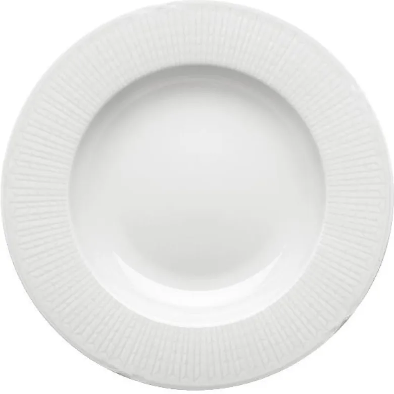 Swedish Grace dyp tallerken 25 cm snø/hvit