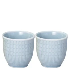 Swedish Grace eggeglass 4 cl 2 stk is/grå