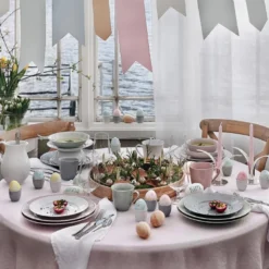 Swedish Grace eggeglass snø/hvit
