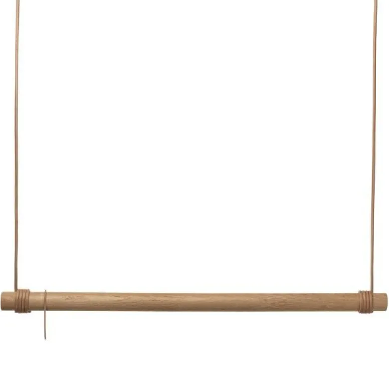 Swing L garderobestang 110 cm eik/skinn