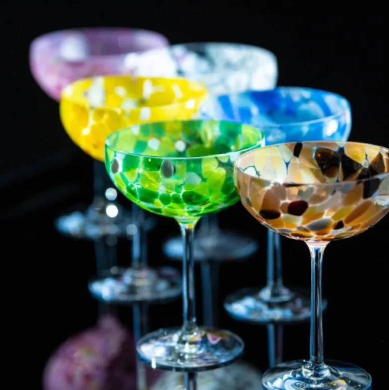 Swirl champagneglass 22 cl rosa