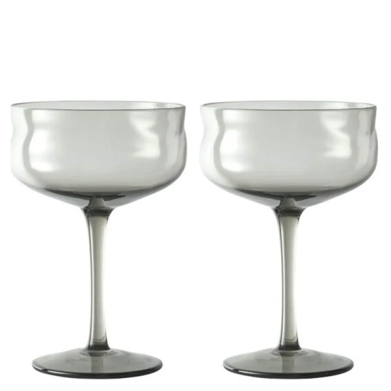 Swirl Coupe-cocktail glass 26 cl 2 stk Mist
