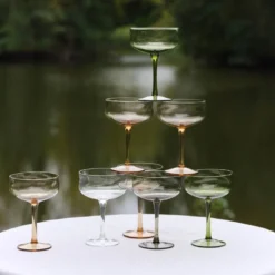 Swirl Coupe-cocktail glass 26 cl 2 stk Moss