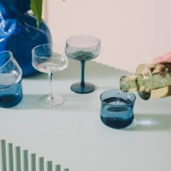 Swirl tumbler glass small 24 cl 2 stk Midnight