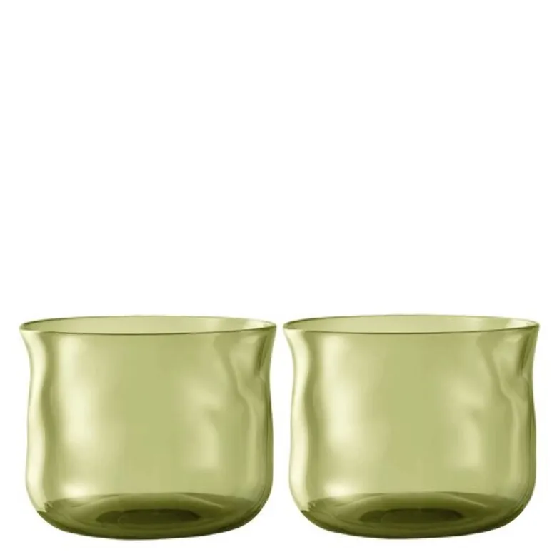 Swirl tumbler glass small 24 cl 2 stk Moss
