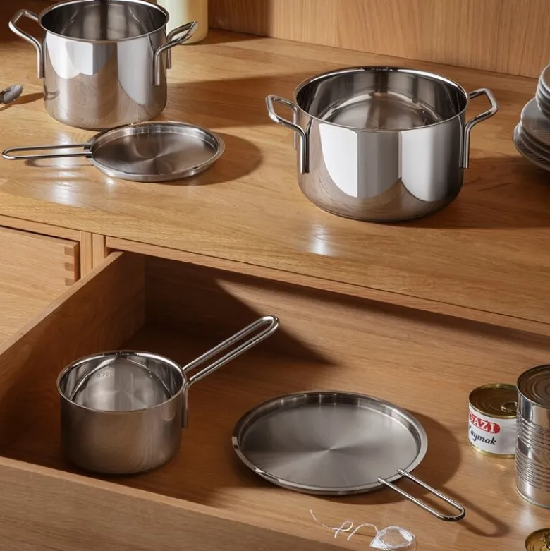 Tallerkenlokk 16 cm rustfritt stål