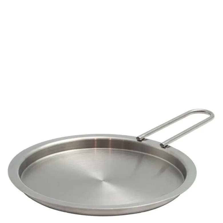 Tallerkenlokk 16 cm rustfritt stål