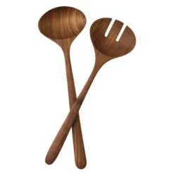 Teak salatbestikk 30 cm
