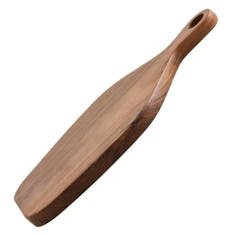Teak skjærebrett / osteplate 30x17,5 cm tre