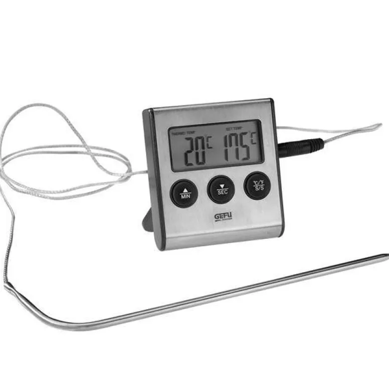 Tempere digital steketermometer stål/svart