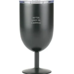 Termo ølglass nyter livet på camping 40 cl svart