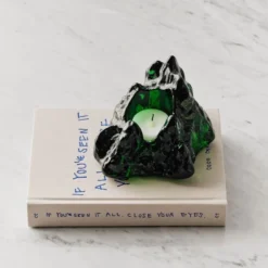 The Rock lyslykt 9 cm grønn