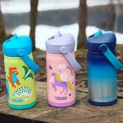 Thrive Flip Straw Kids VSS drikkeflaske 0,35L dinosaur dino jam