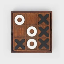 Tic-Tac-Toe tre på rad 14x14 cm tre