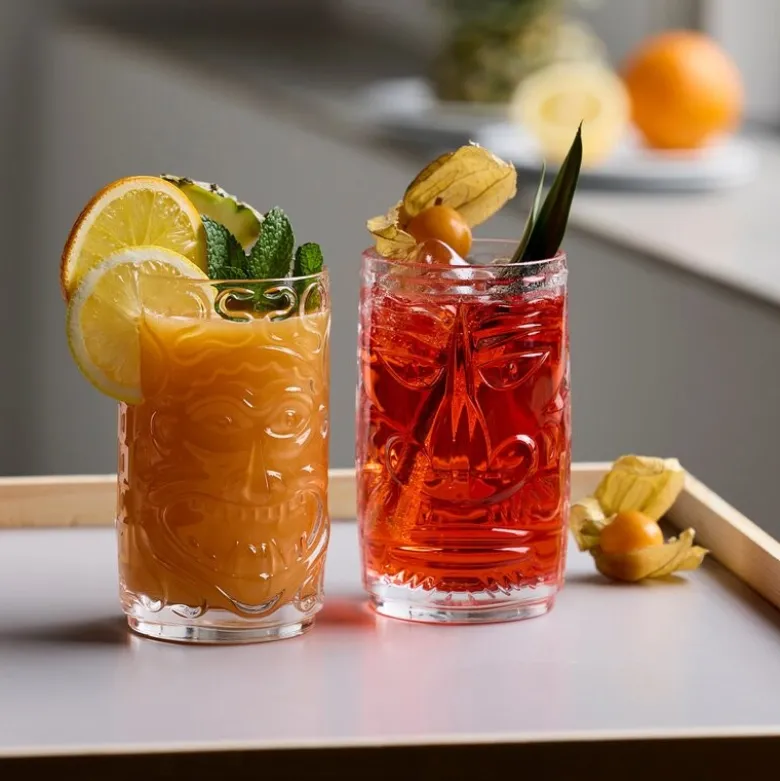 Tiki cocktailglass 45 cl 4 stk klar