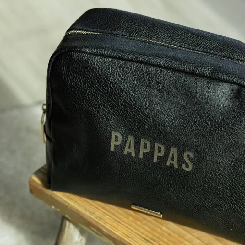 Toalettmappe pappas 24x20x10 cm svart