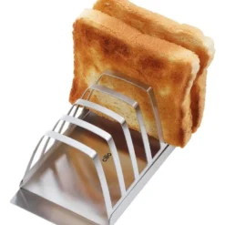 Toaststativ 6 skiver rustfritt stål