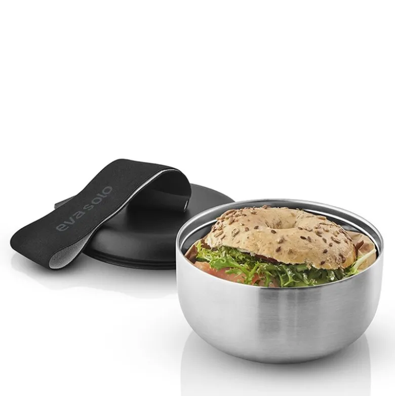 To Go matboks 75 cl stål/svart